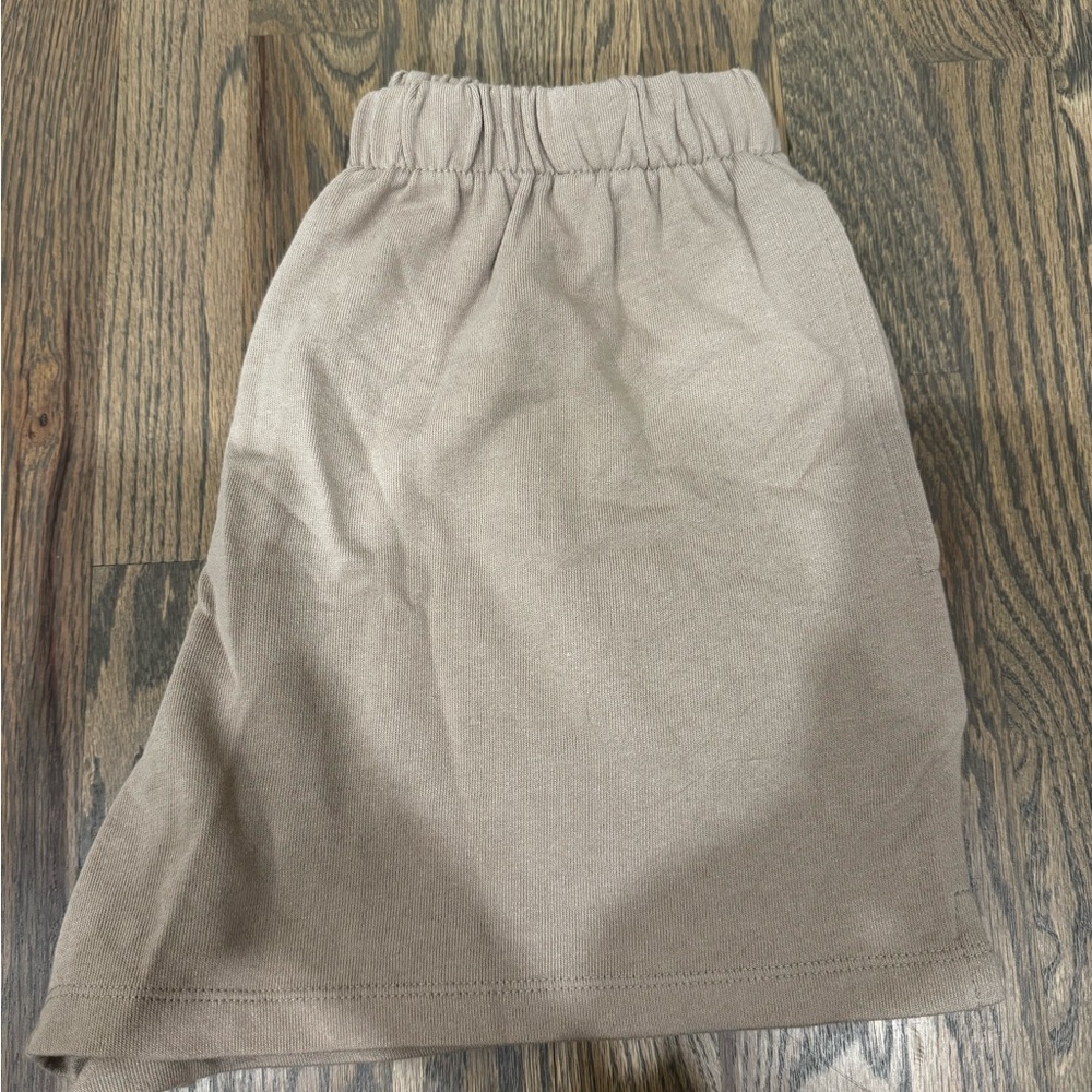 Garage Taupe Elastic Waist Skirt